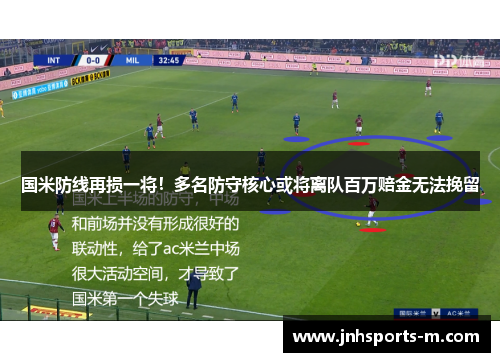 国米防线再损一将！多名防守核心或将离队百万赔金无法挽留