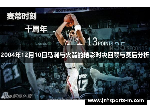 2004年12月10日马刺与火箭的精彩对决回顾与赛后分析